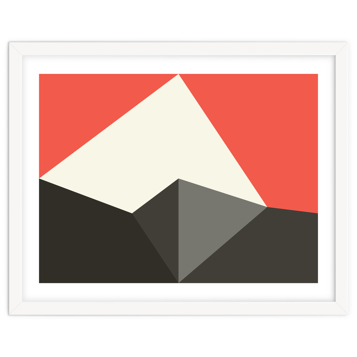 Geometric Shapes No. 77 - pink & grey