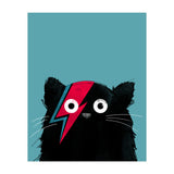 Doozal Cat Bowie Black (Print Only) thumbnail