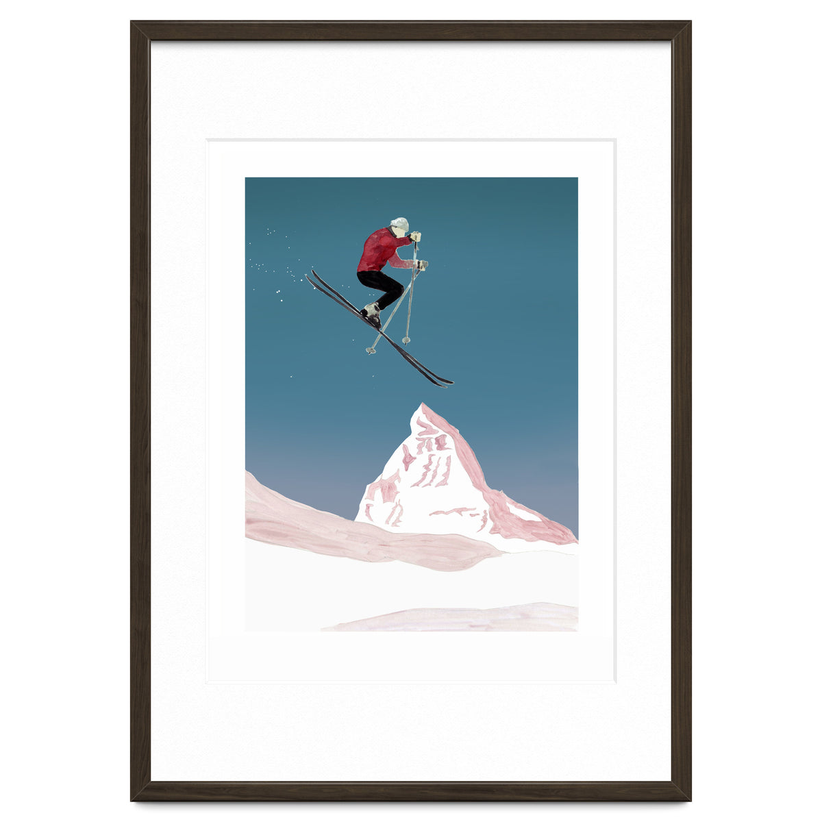 Mountain Love Skier