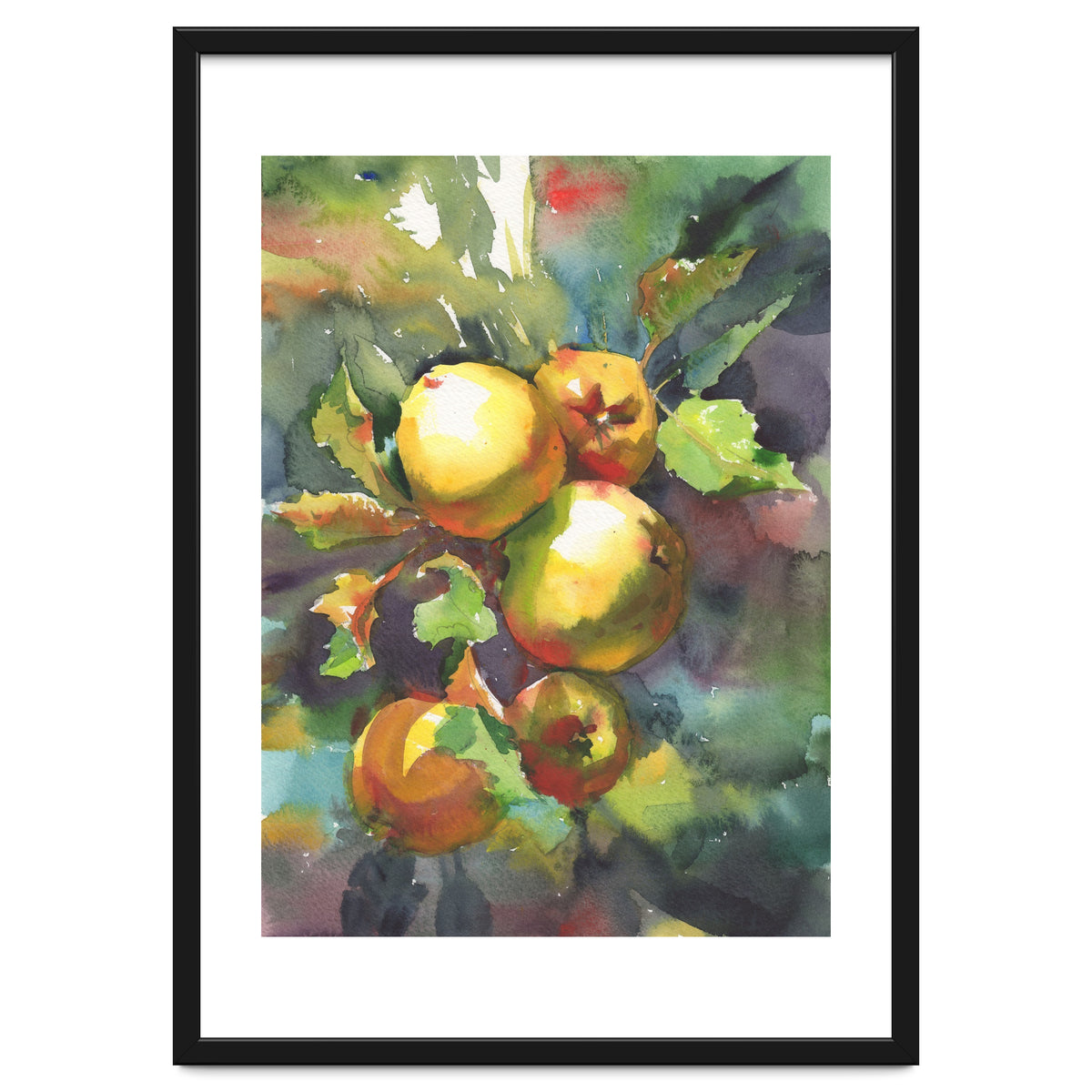 Apples on a branch
