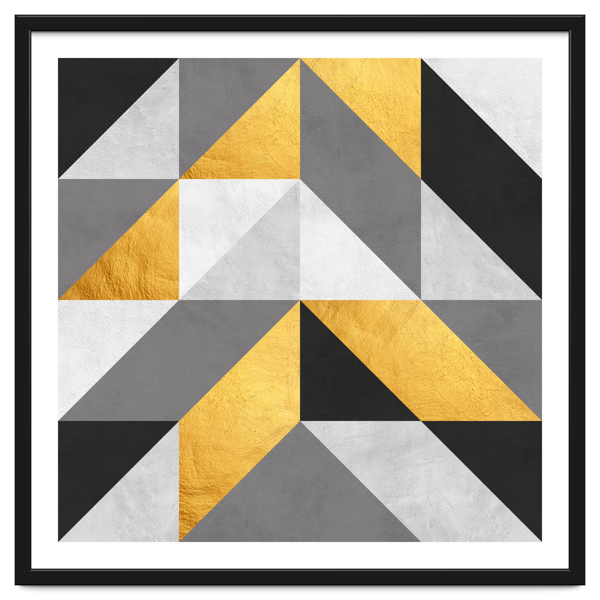 Gray and Gold Composition V