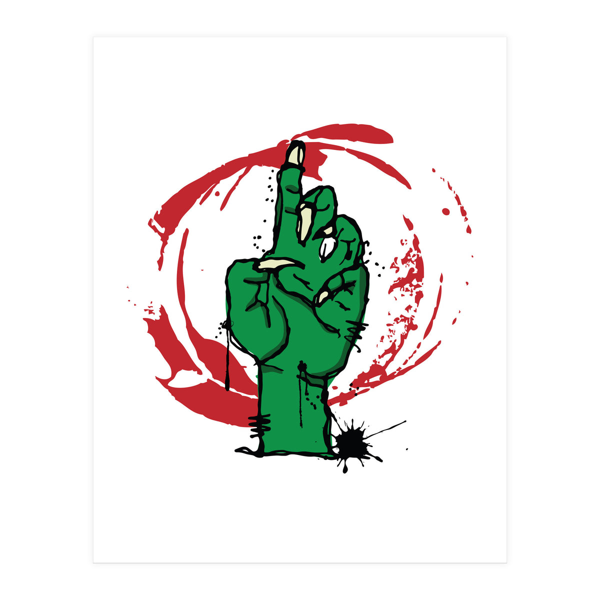 Zombie Hand (Print Only)