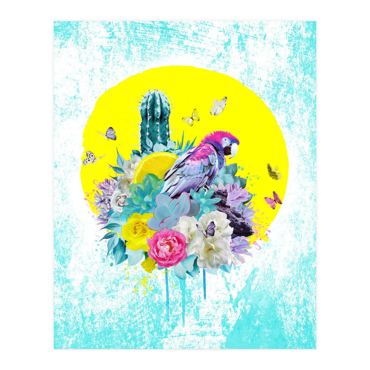 Floral Ara  (Print Only)