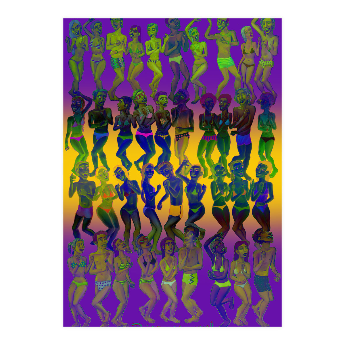 Bailando En La Playa 3 (Print Only)