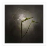 Graceful flower - Freesia | vintage style gold  (Print Only) thumbnail