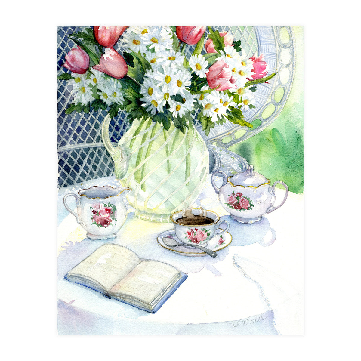 Tea In The Garden (Print Only)