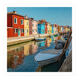 Boats In Venice Colorful Italy (Print Only) thumbnail