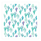 All Over Painted Cacti Mint And Pink (Print Only) thumbnail