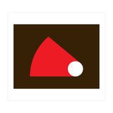 Geometric Shapes No. 51 - red & brown (Print Only) thumbnail