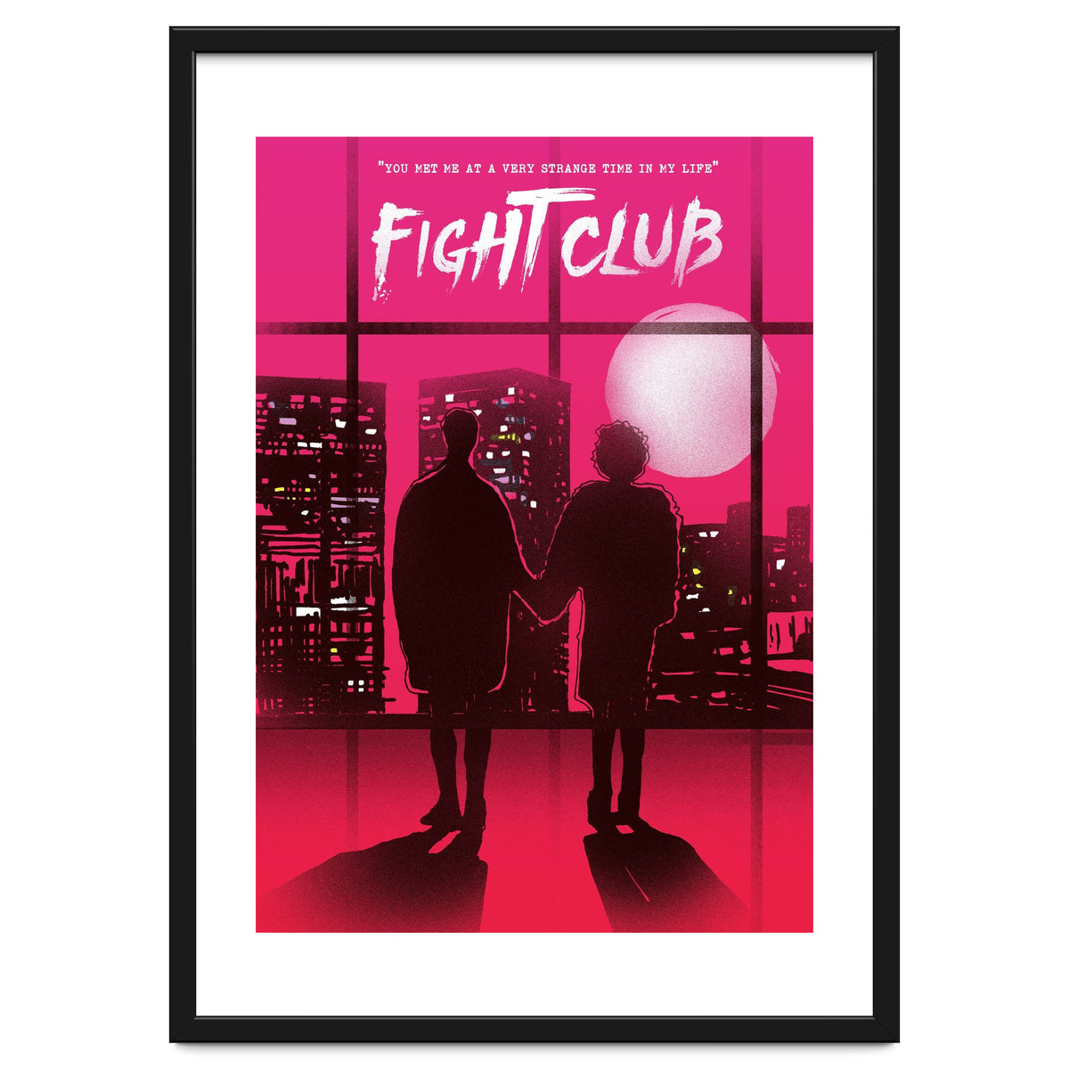 Tyler and Marla Fight Club movie poster