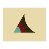 Geometric Shapes No. 5 - beige,  purple & turquoise (Print Only) thumbnail