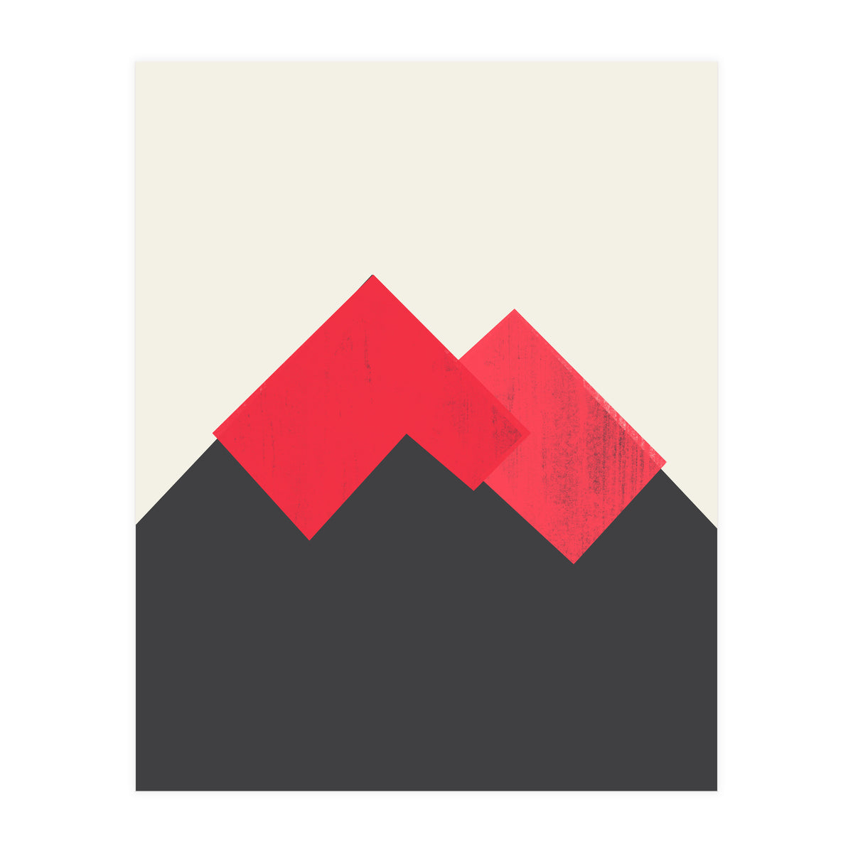 Pastel Mountains II Volcano (Print Only)