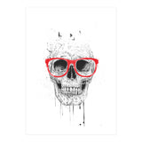 Skull With Red Glasses (Print Only) thumbnail
