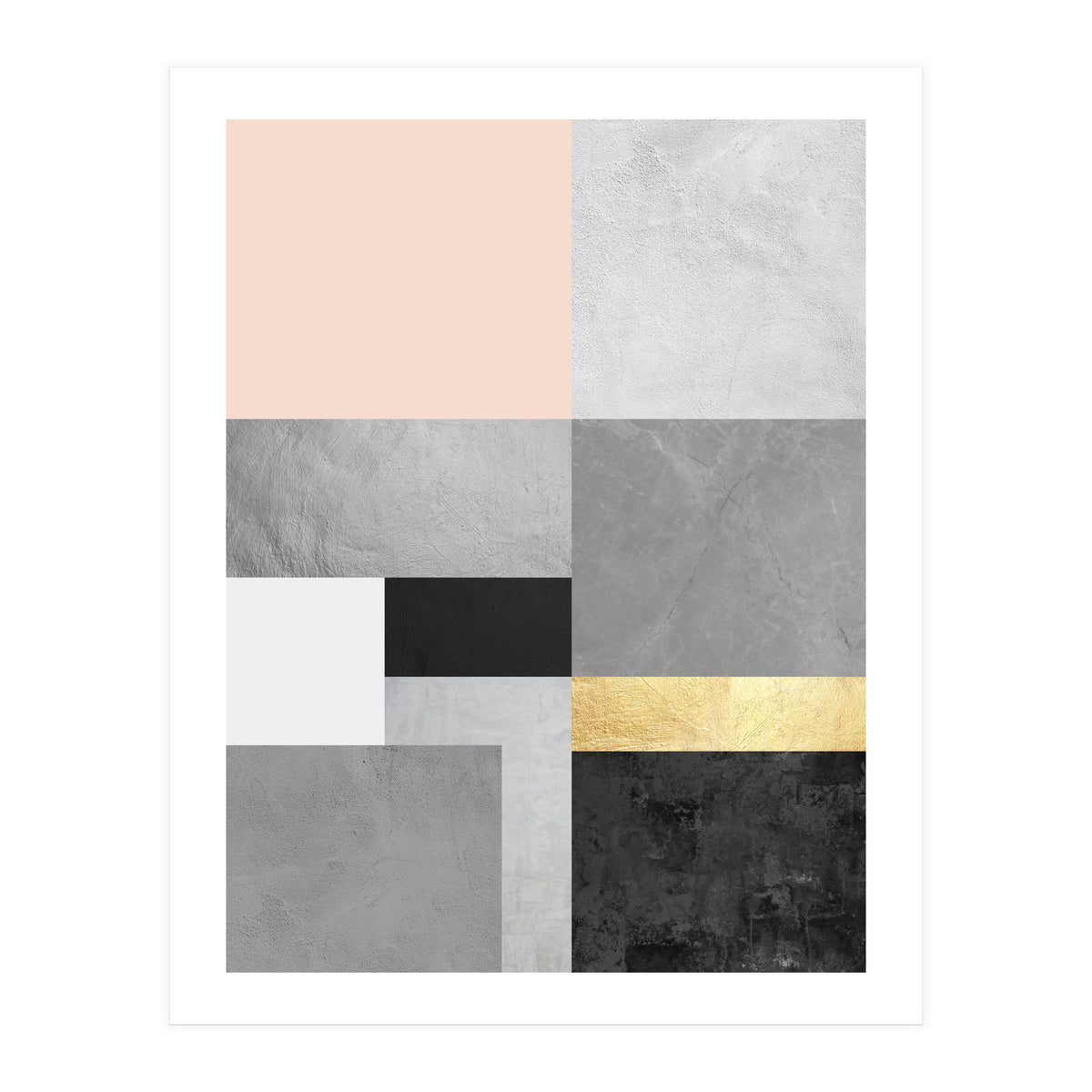 Geometric and golden I (Print Only)