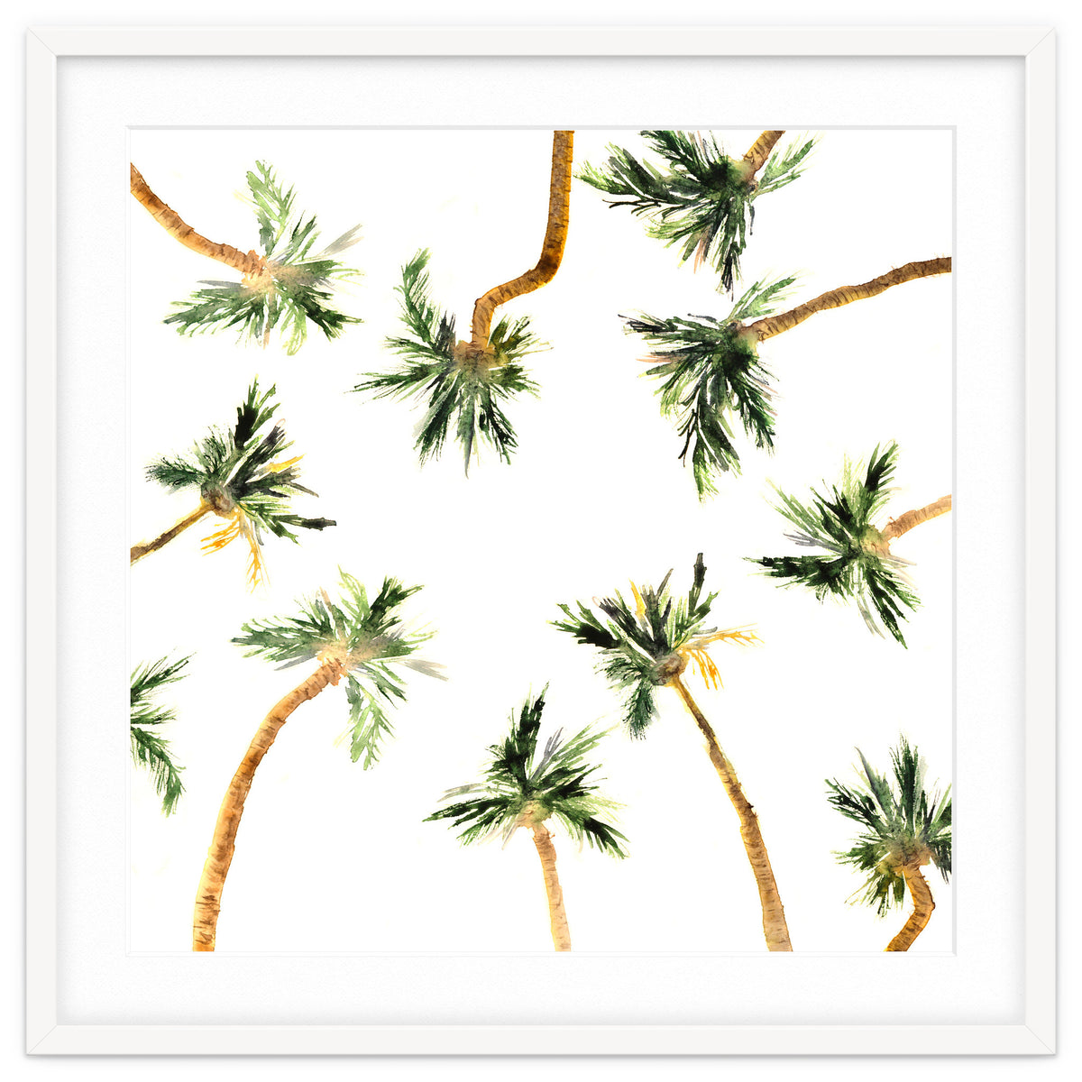 Under the coconut palms || watercolor