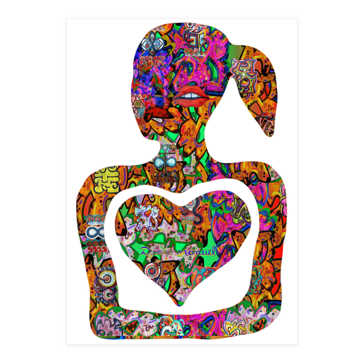 Mujer Digital 3 10  (Print Only)