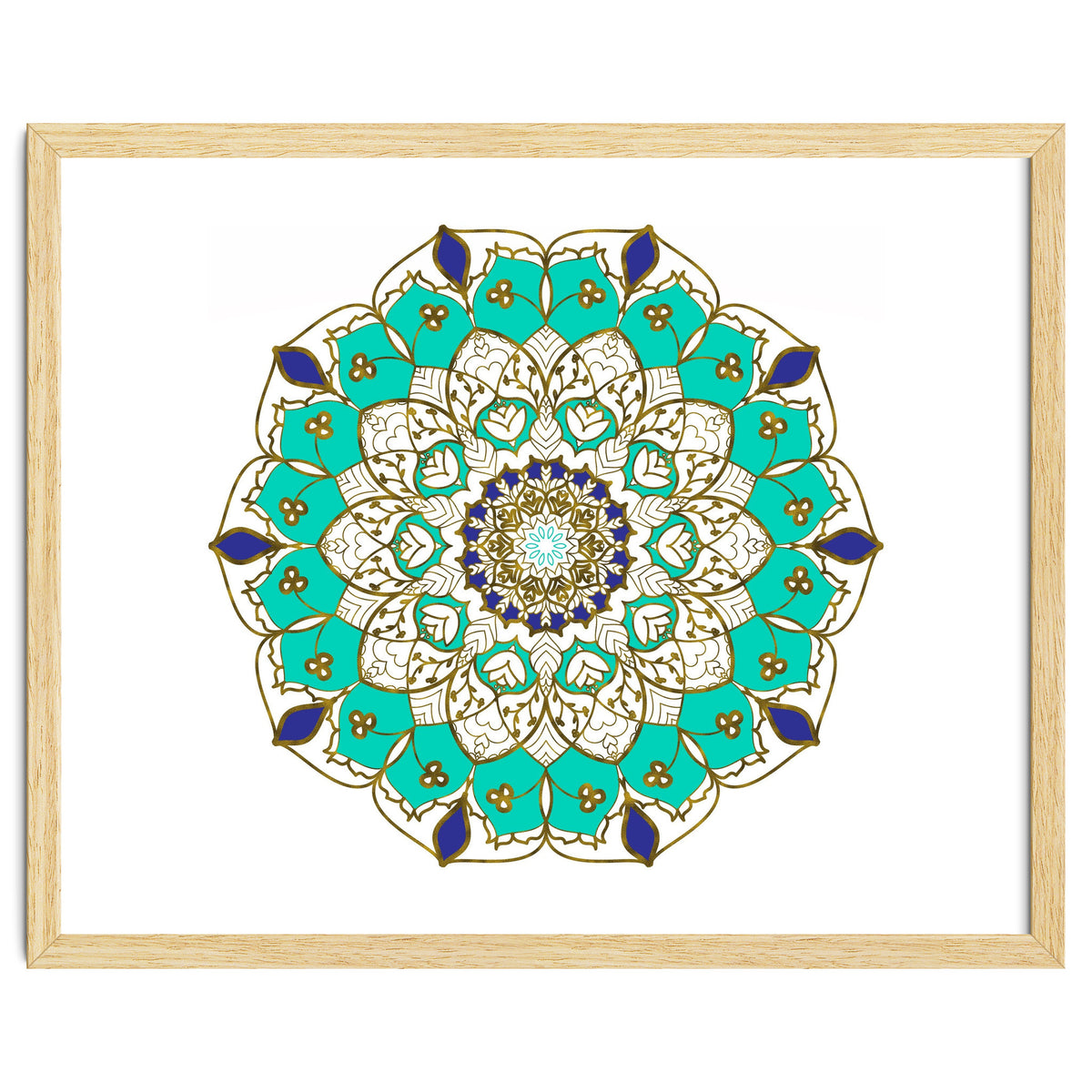 Blue and Gold Mandala