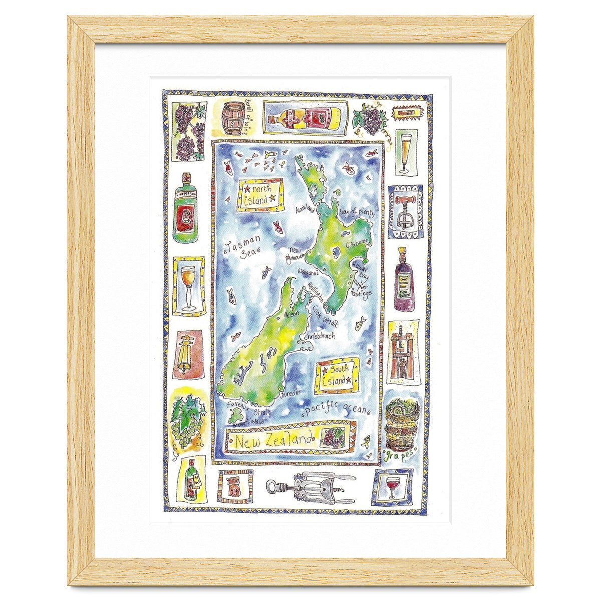 A wine map of New Zealand