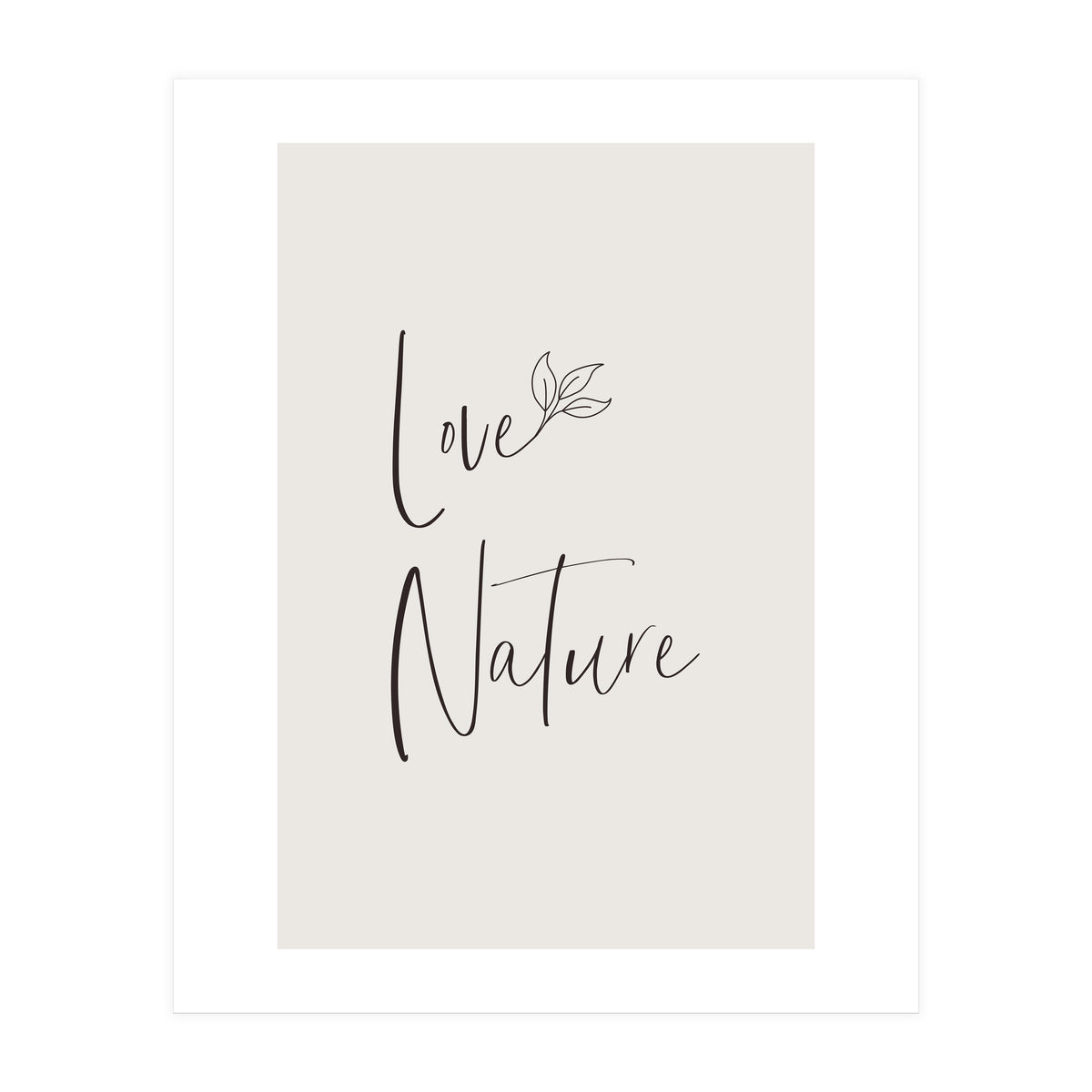 Love nature - minimalist (Print Only)