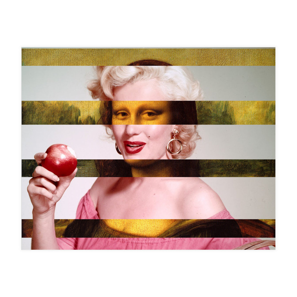 Leonardo Da Vinci's "Mona Lisa" & Marylin Monroe (Print Only)