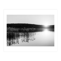Sunset over lake (Print Only)