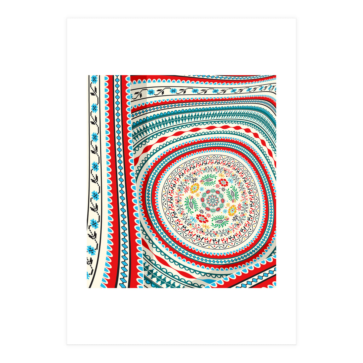 Romanian embroidery background 19 (Print Only)