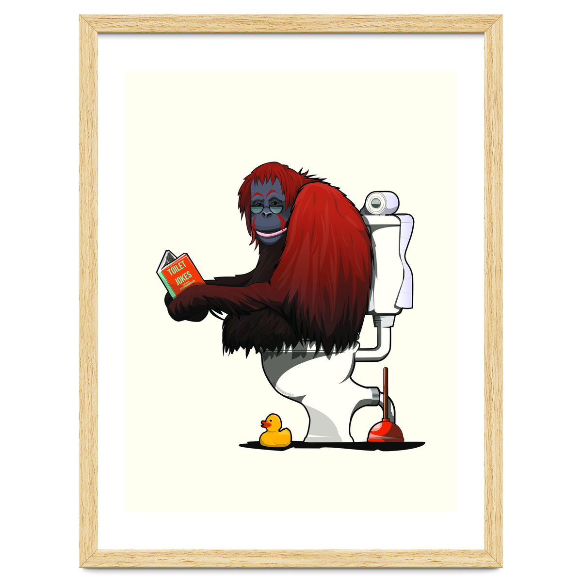 Orangutan on the Toilet, Funny Bathroom Humour