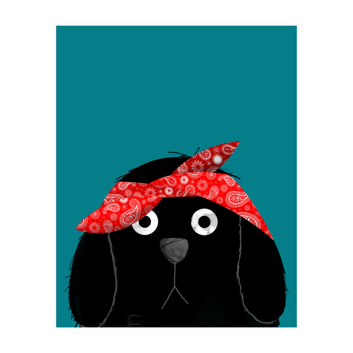 Doozal Dog Tupac (Print Only)