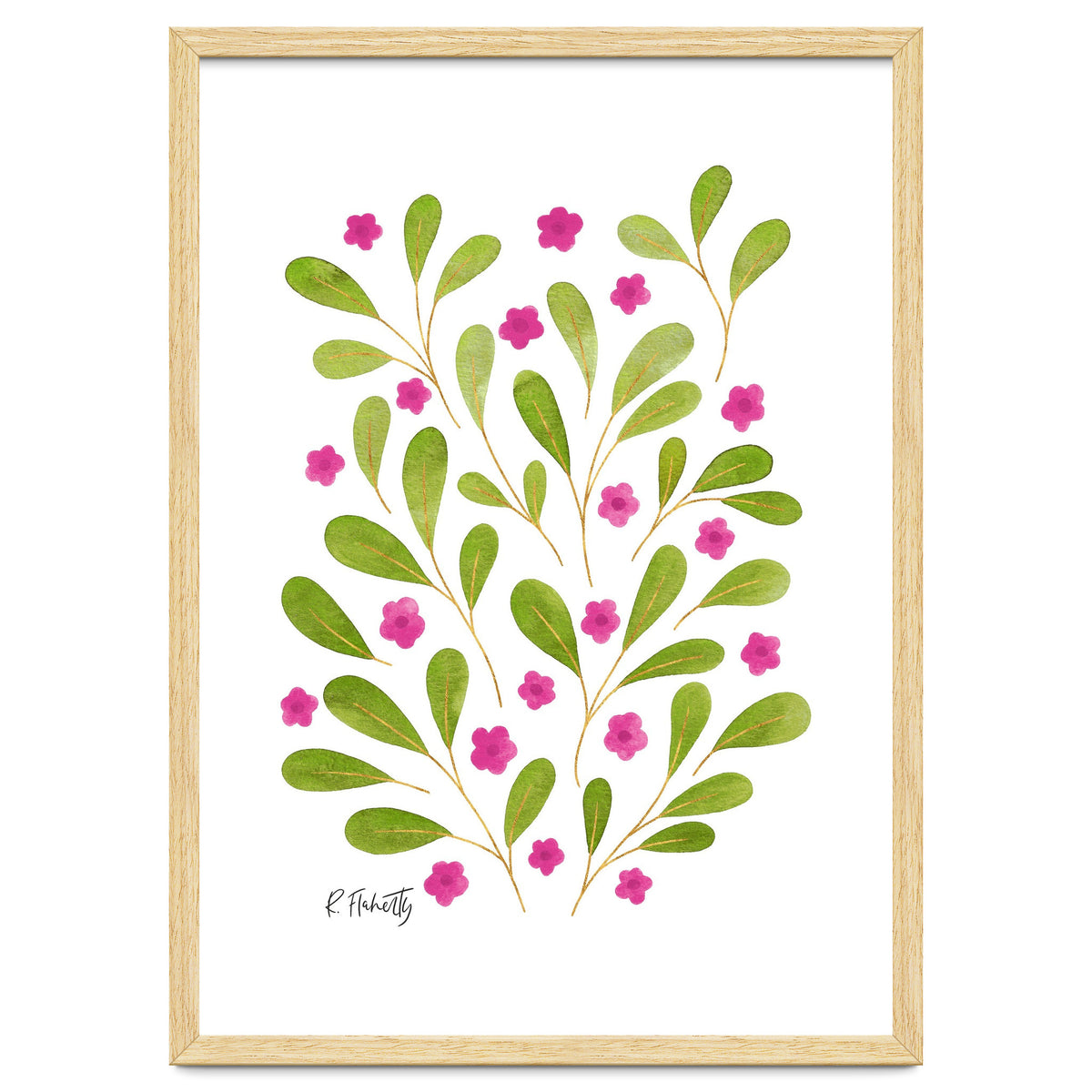 Springtime Floral | Pink and Green