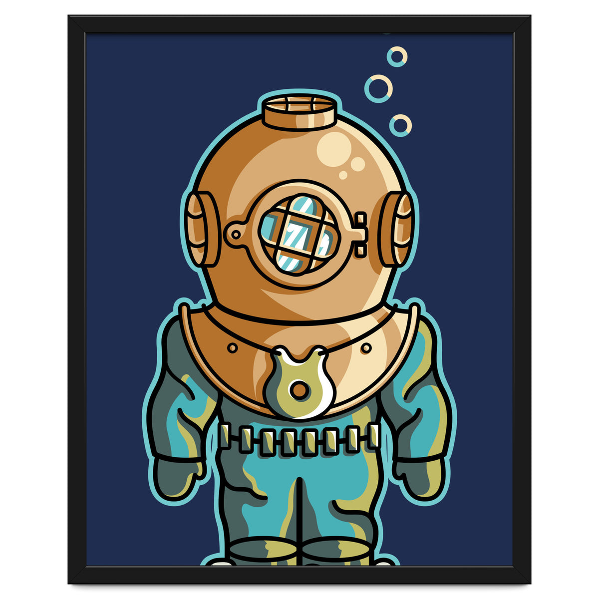 Cute Deep Sea Diver