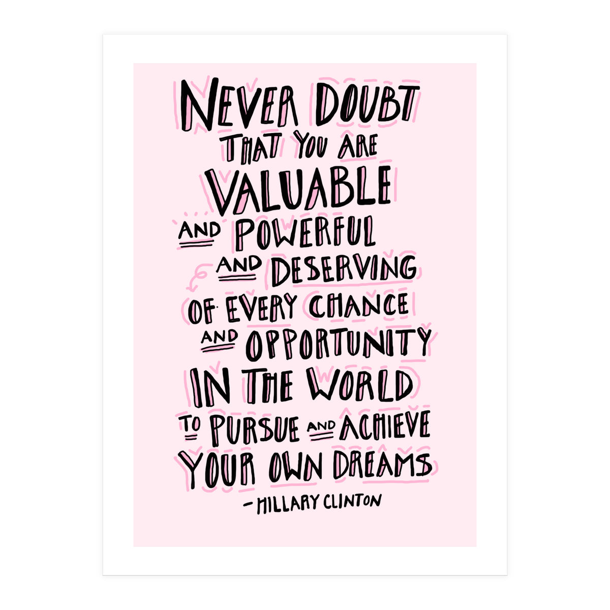 Hillary Clinton  (Print Only)