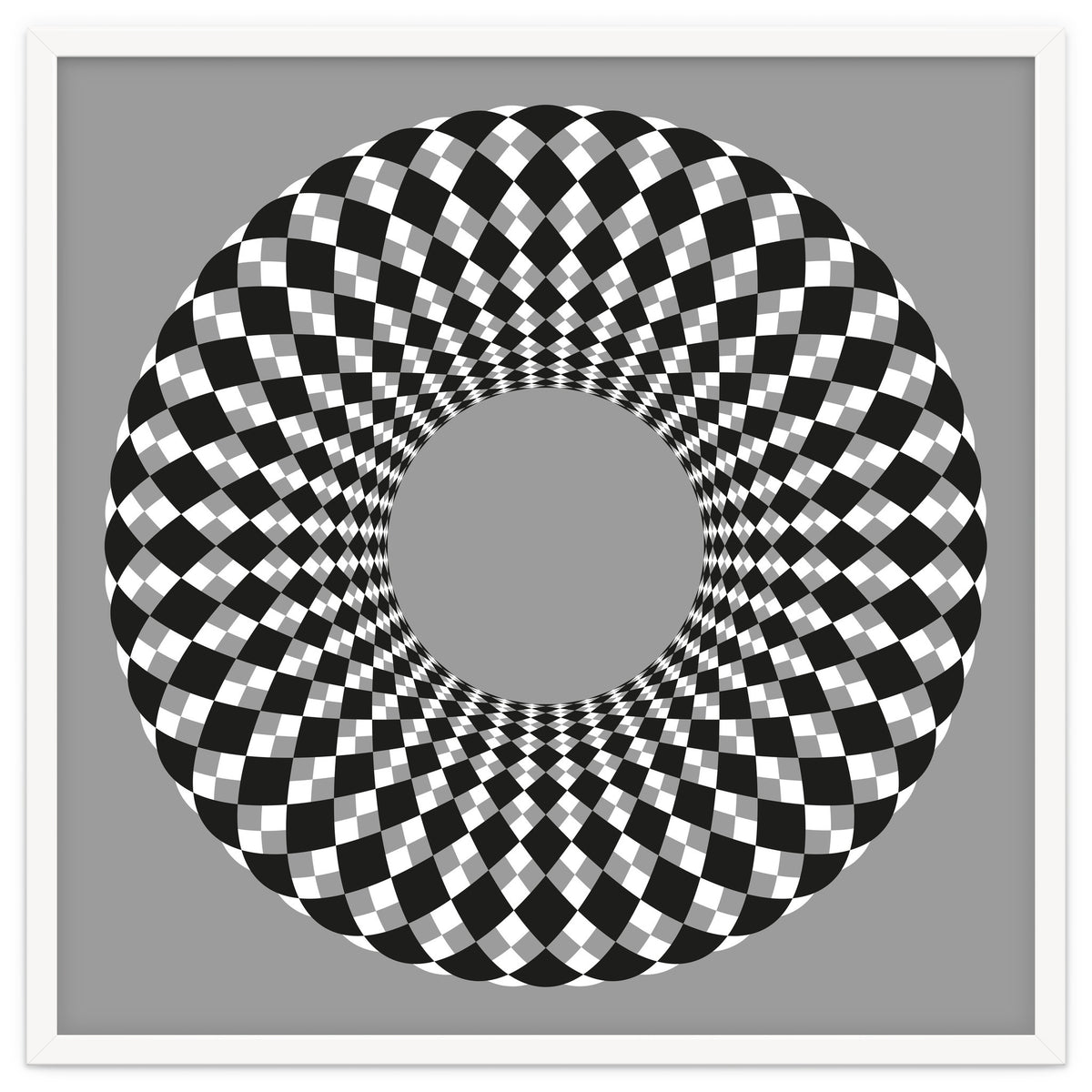 Black and white round