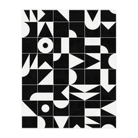 My Favorite Geometric Patterns No.18 - Black (Print Only)