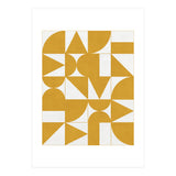 My Favorite Geometric Patterns No.13 - Mustard Yellow (Print Only) thumbnail