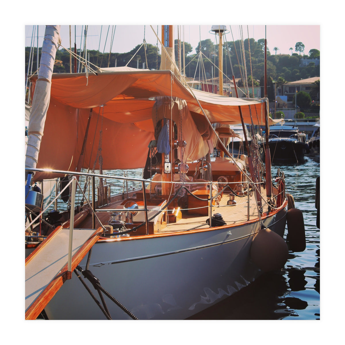 Wooden yacht (Print Only)