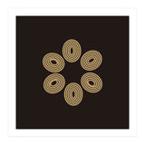 Golden floral lines | abstract minimal (Print Only) thumbnail