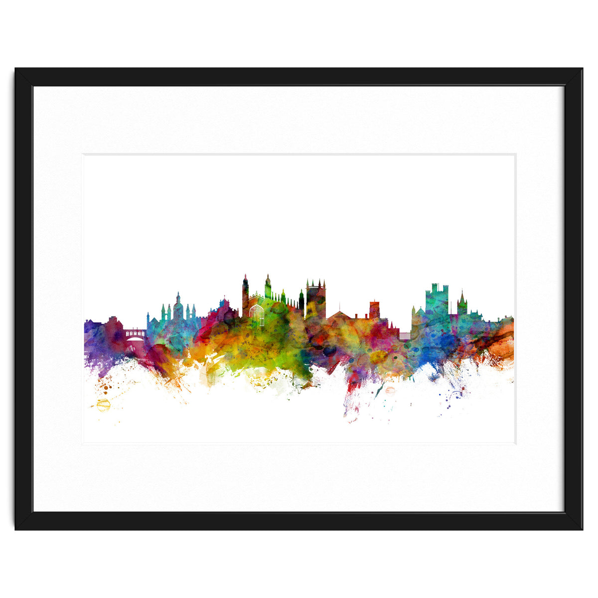 Cambridge England Skyline