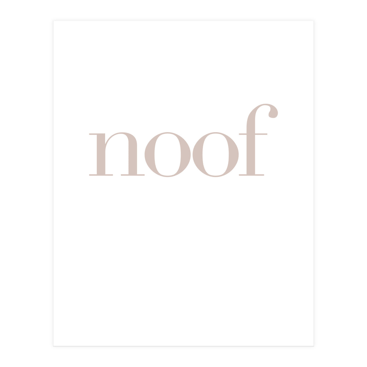 NOOF (Print Only)