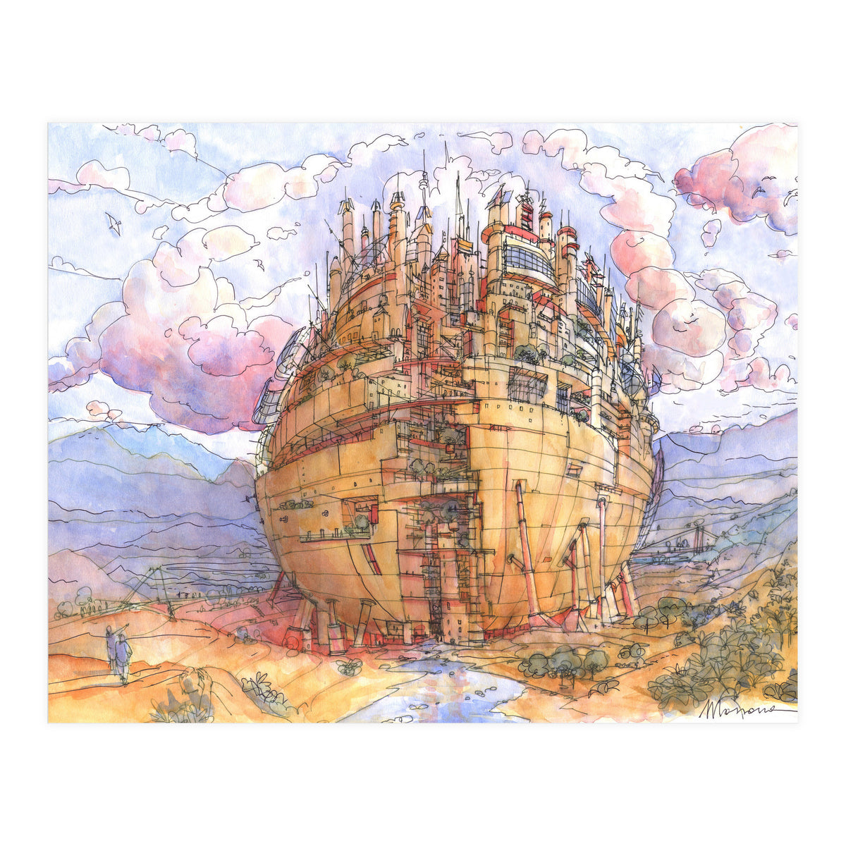 La Citta' Sferica (Print Only)