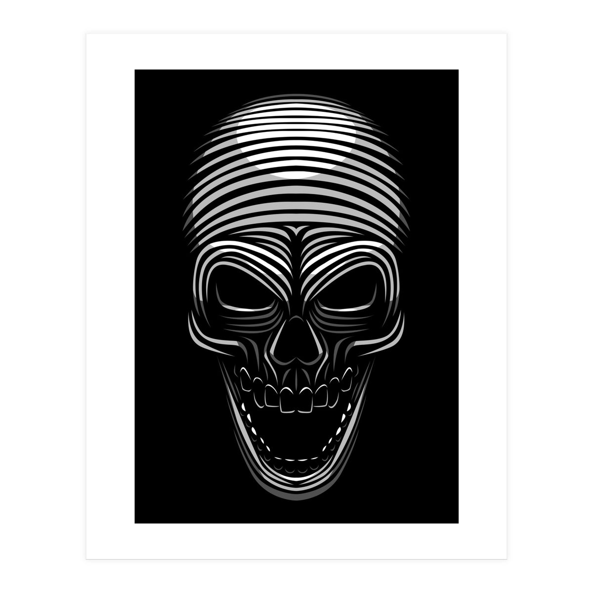 Lines Skull (Print Only)