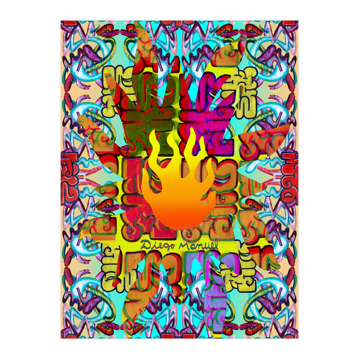 Fuego Y Graffiti 38 (Print Only)