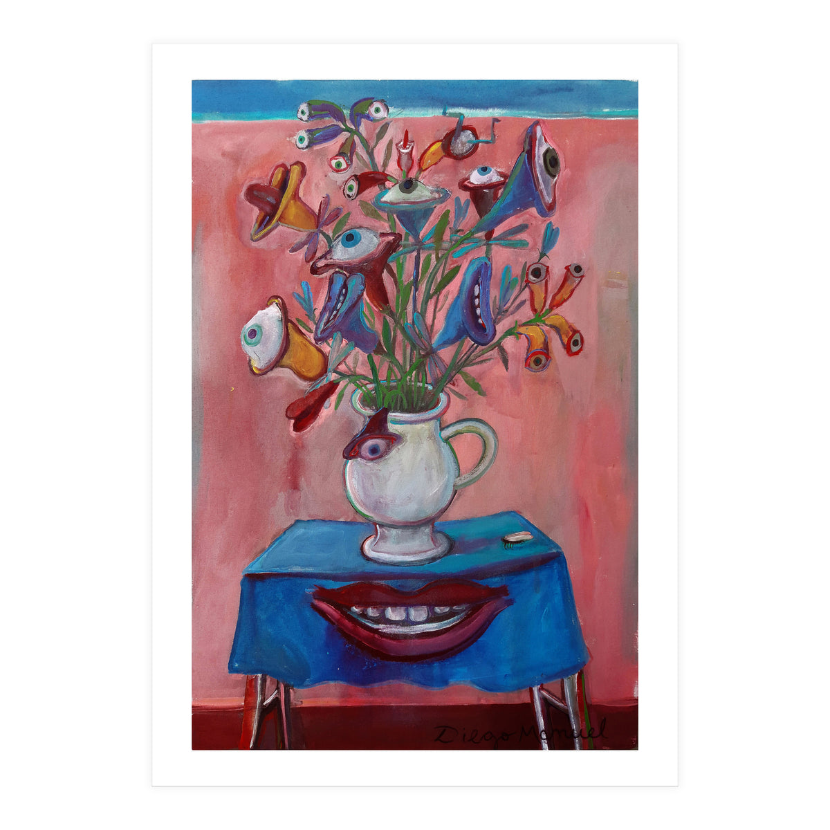 Flores Ojos Bocas (Print Only)