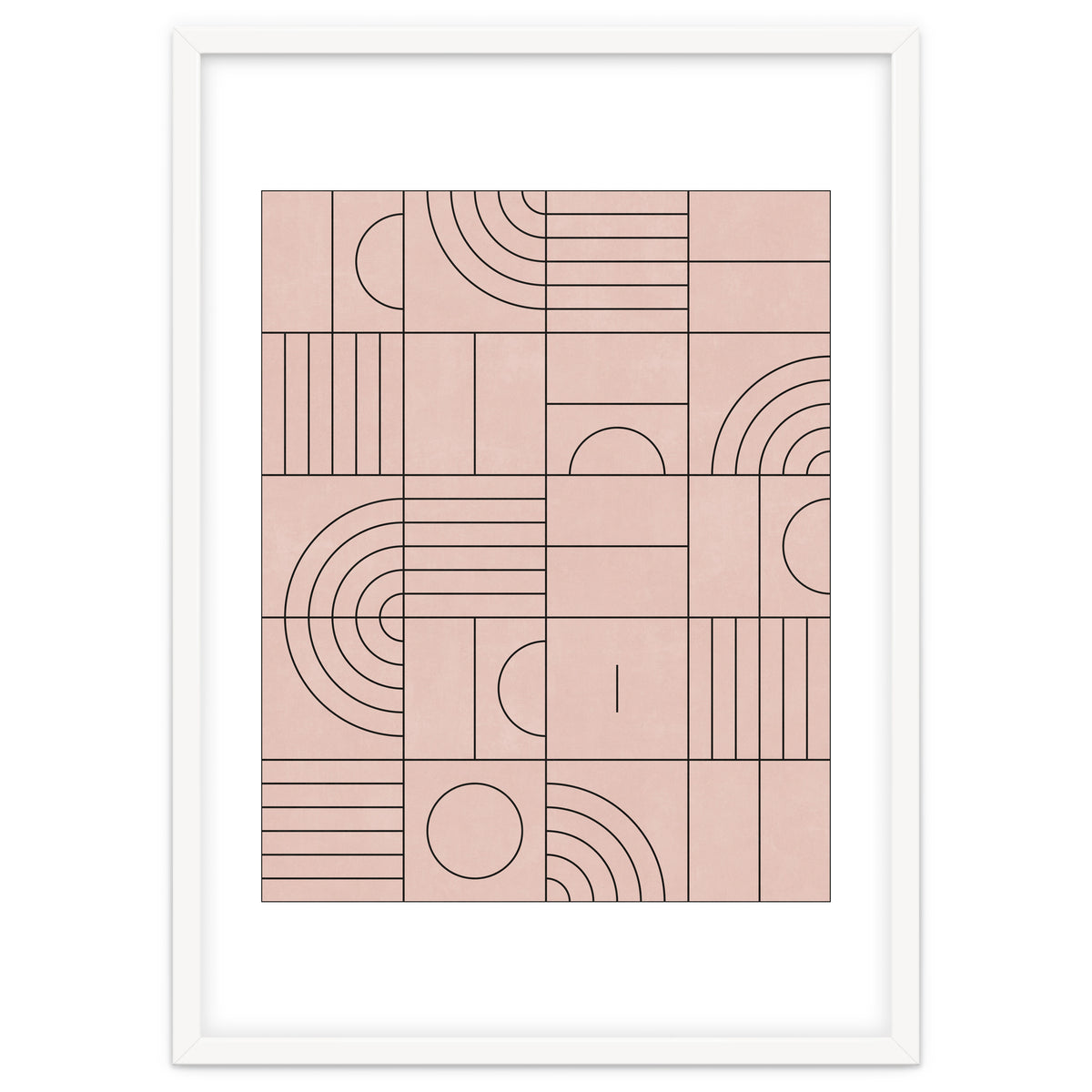 My Favorite Geometric Patterns No.20 - Pale Pink
