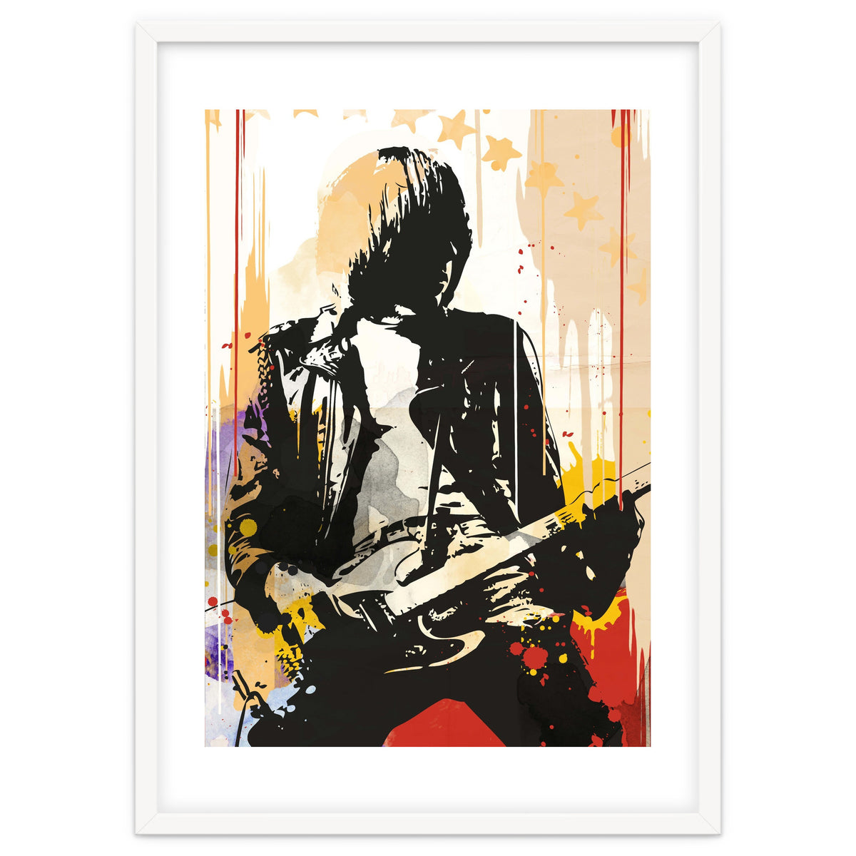 Johnny Ramone pop art poster