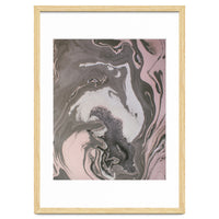 Pink and gray marbled paper