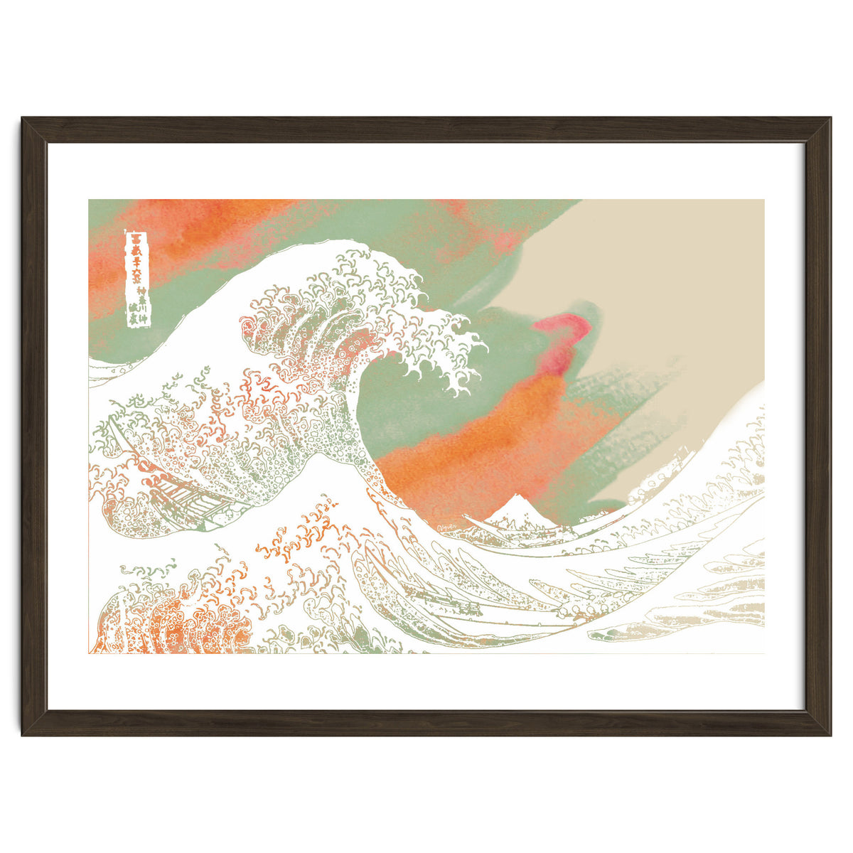 Calm into Great Wave Paint  I