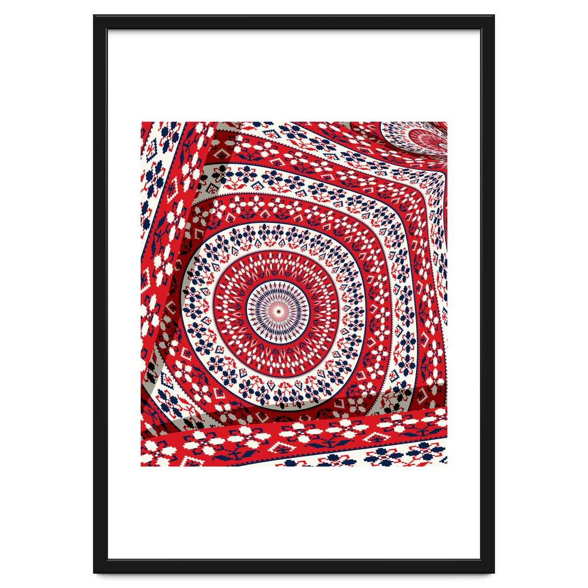 Romanian embroidery background 6