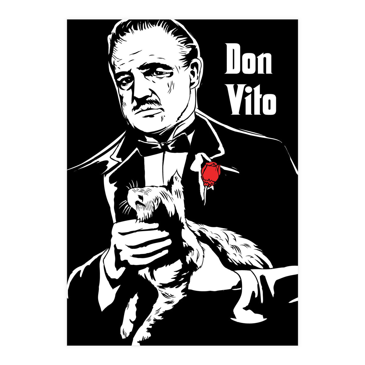 Don Vito The Godfather movie poster (Print Only)