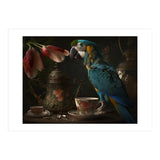 Parrot with a Tea Cup and Teapot (Print Only) thumbnail