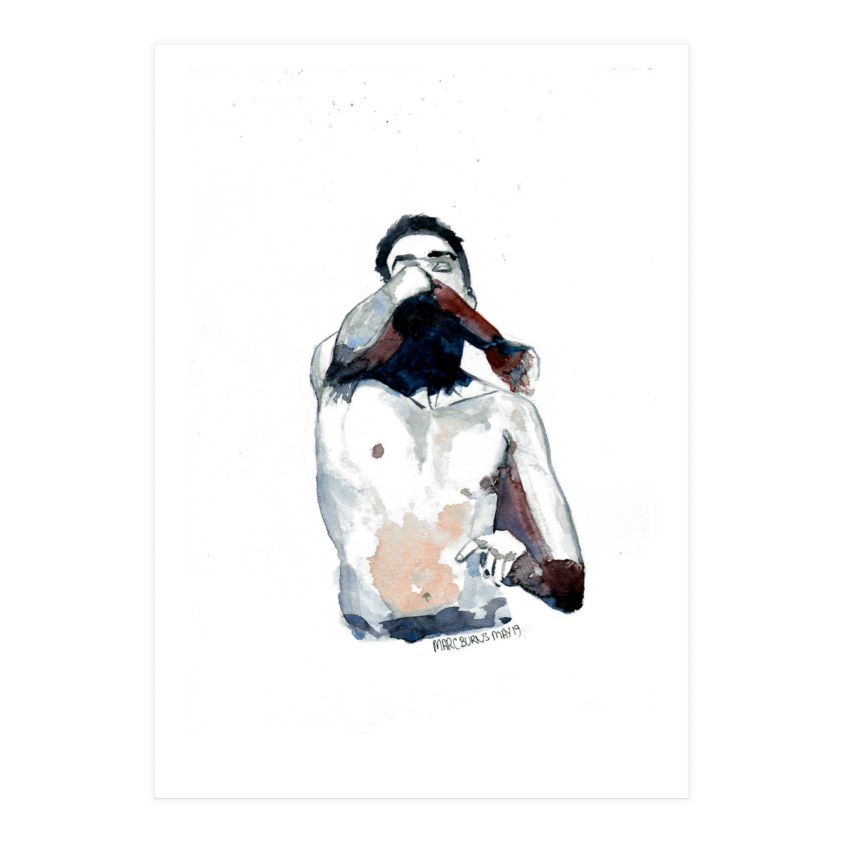 Untitled #3 - Male nude torso (Print Only)